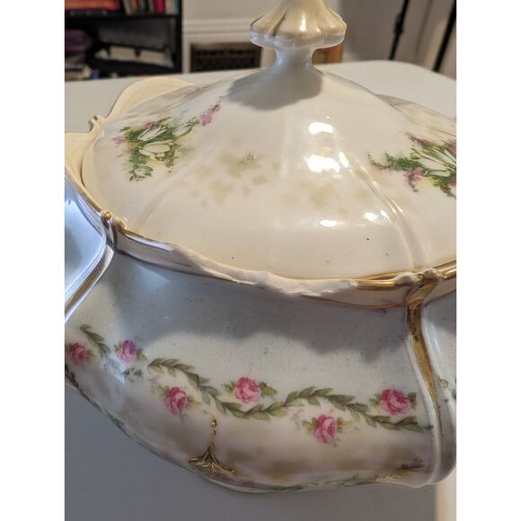 Antique RS Prussian China Tureen and Lid - Picture 2 of 5